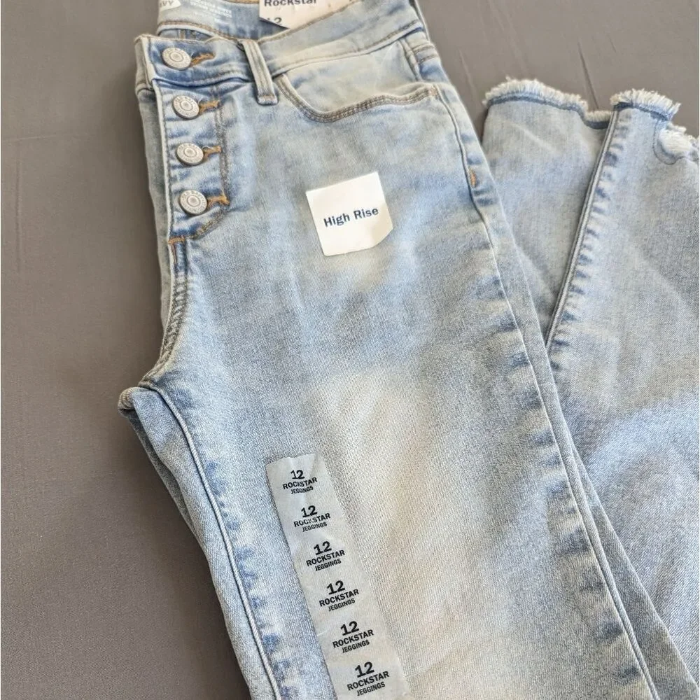 Girls Old Navy Rockstar Jeans Light Wash NWT
